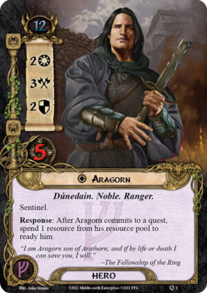 the lord of the rings lcg revised core set aragorn